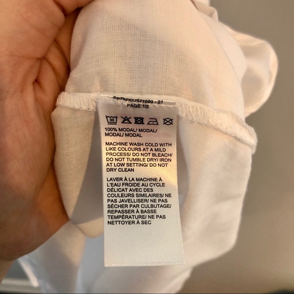 ✨3/$30 NWT Manguun Cold Should White Blouse - Picture 7 of 10